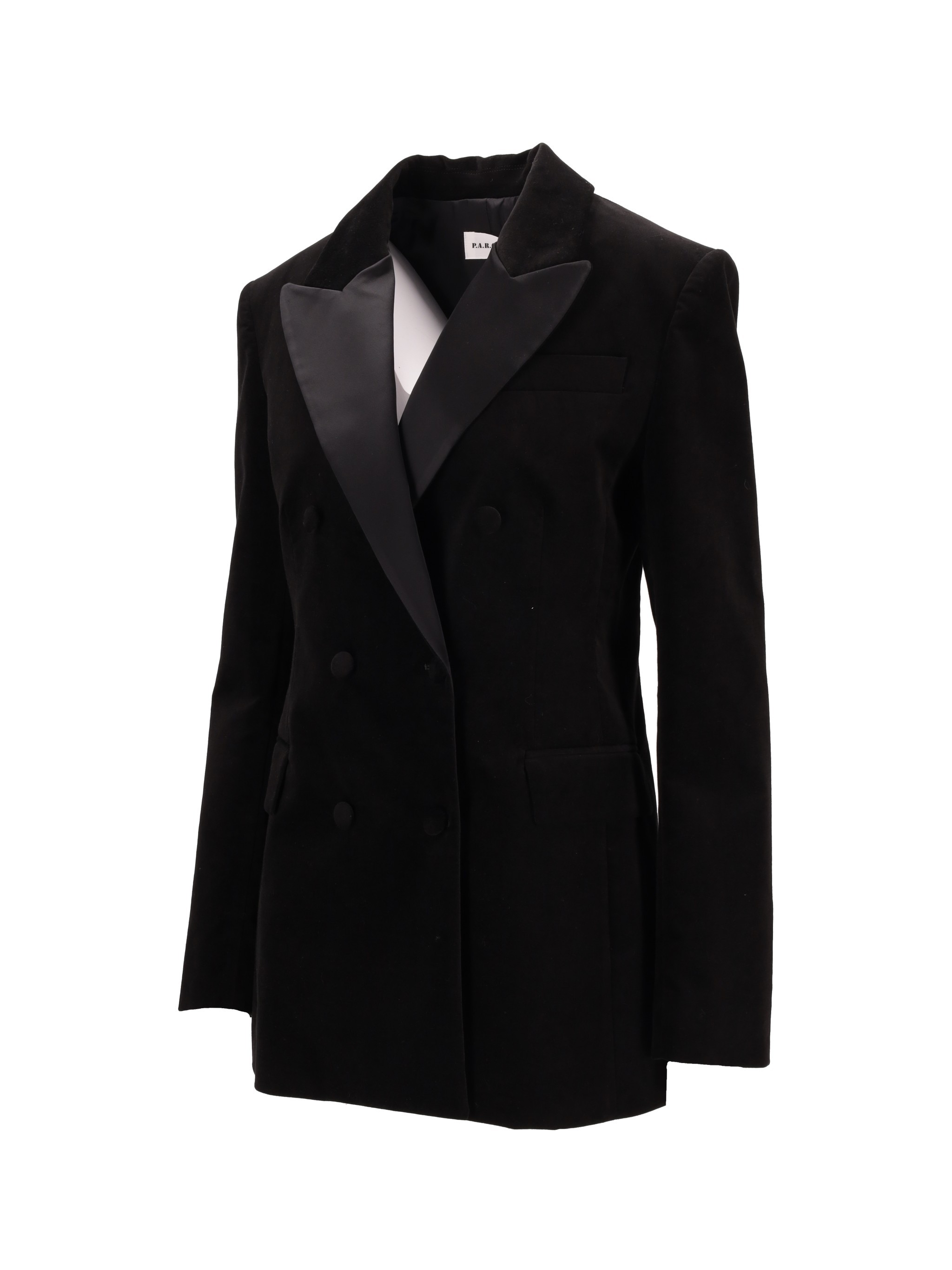 P.a.r.o.s.h Long-sleeved Suit Jacket In Black