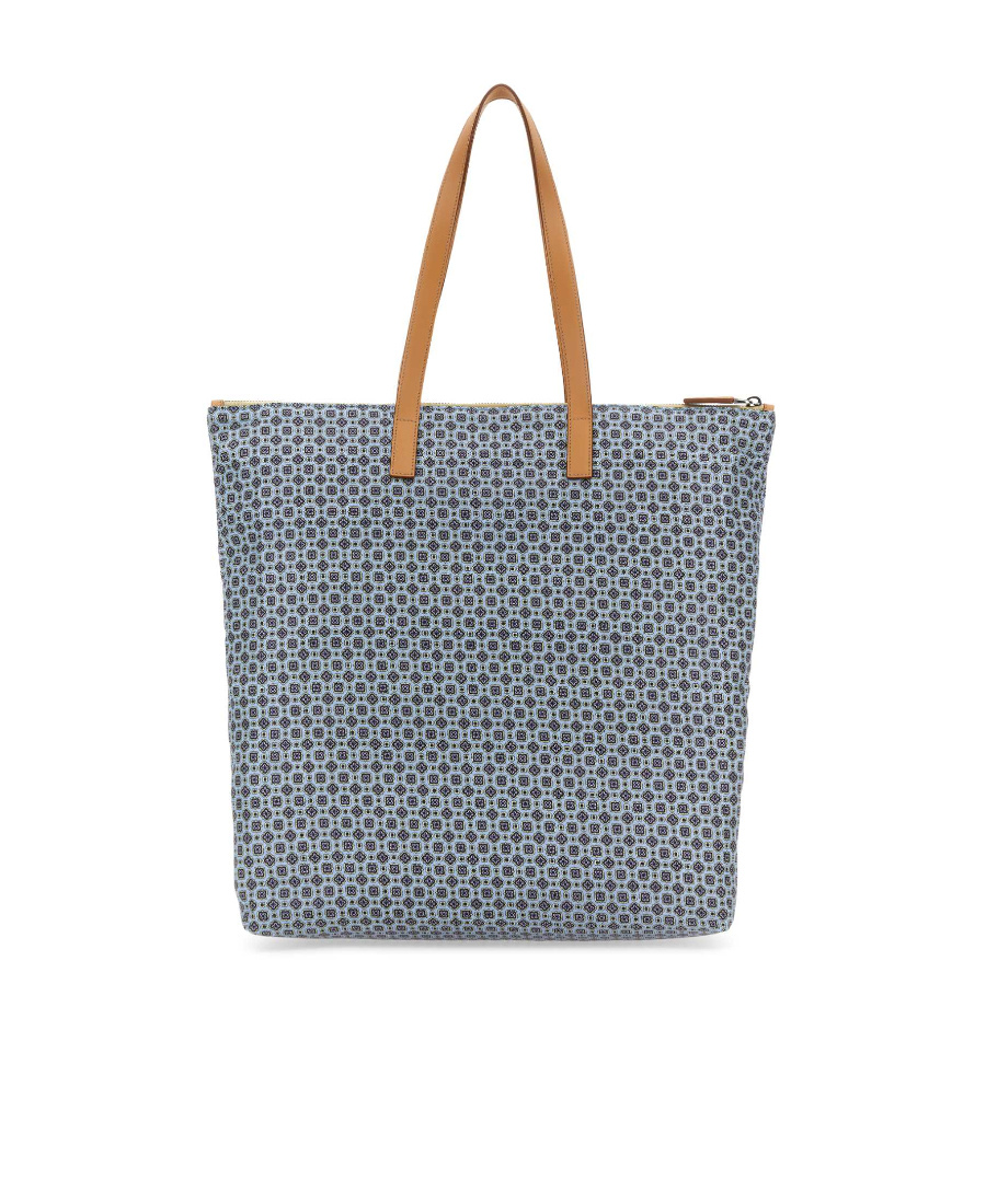 Prada Large Geometric-pattern Tote Bag In Gray