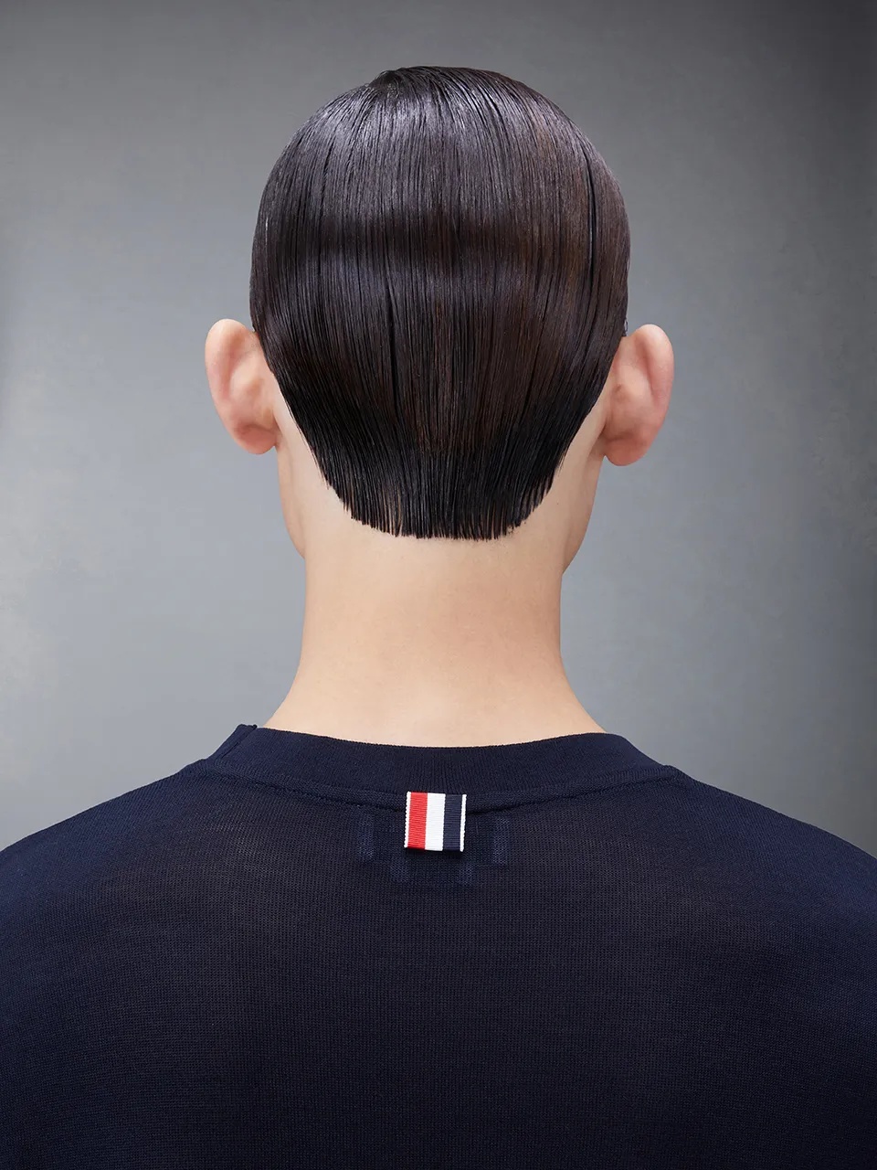 Thom Browne Polo Shirt With Lapel Short Sleeve In Black