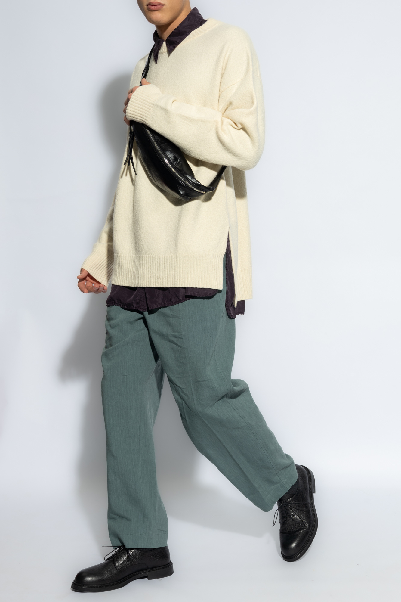 Jil Sander + Ribbed-knit Sweater In White