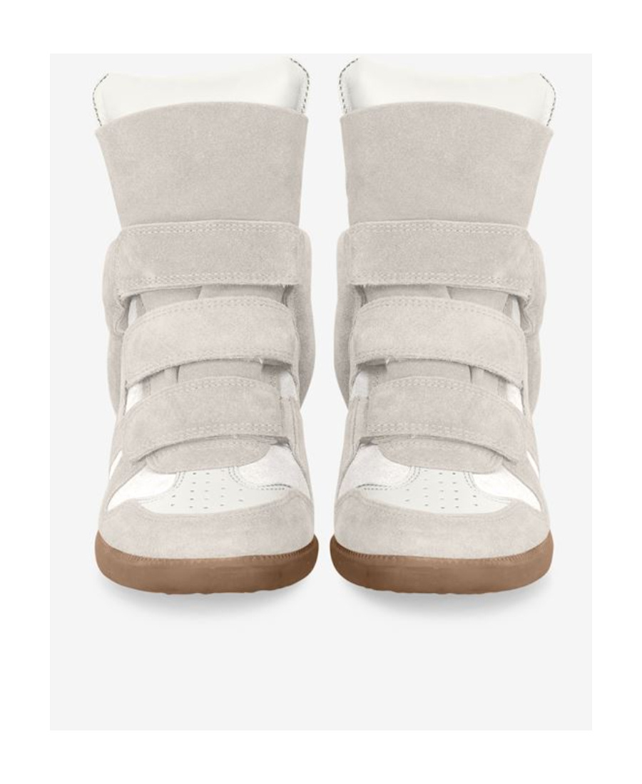 Isabel Marant Womens Bone/comb Bekett Suede High-top Trainers Eur 36 / 3 Uk In Nude &amp; Neutrals