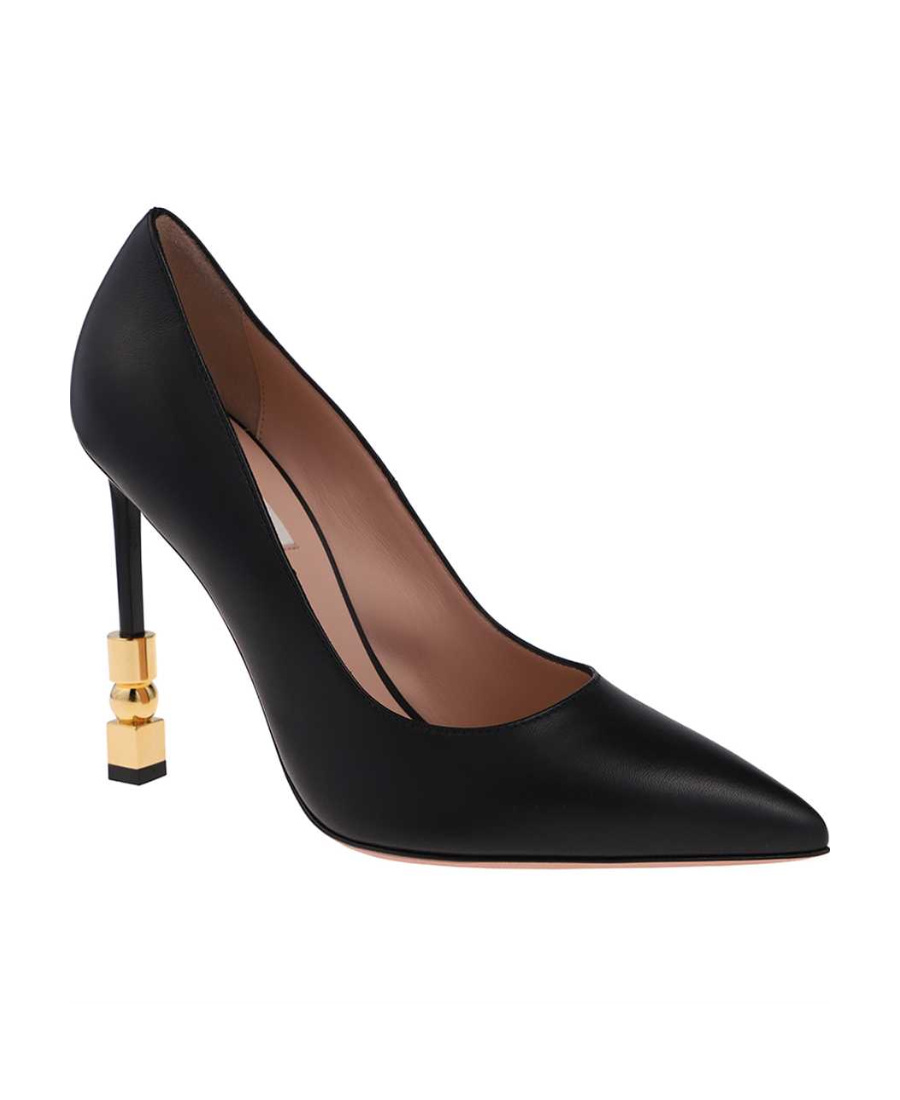 Bally Decolletes Woman Pumps Black Size 7.5 Leather In Black