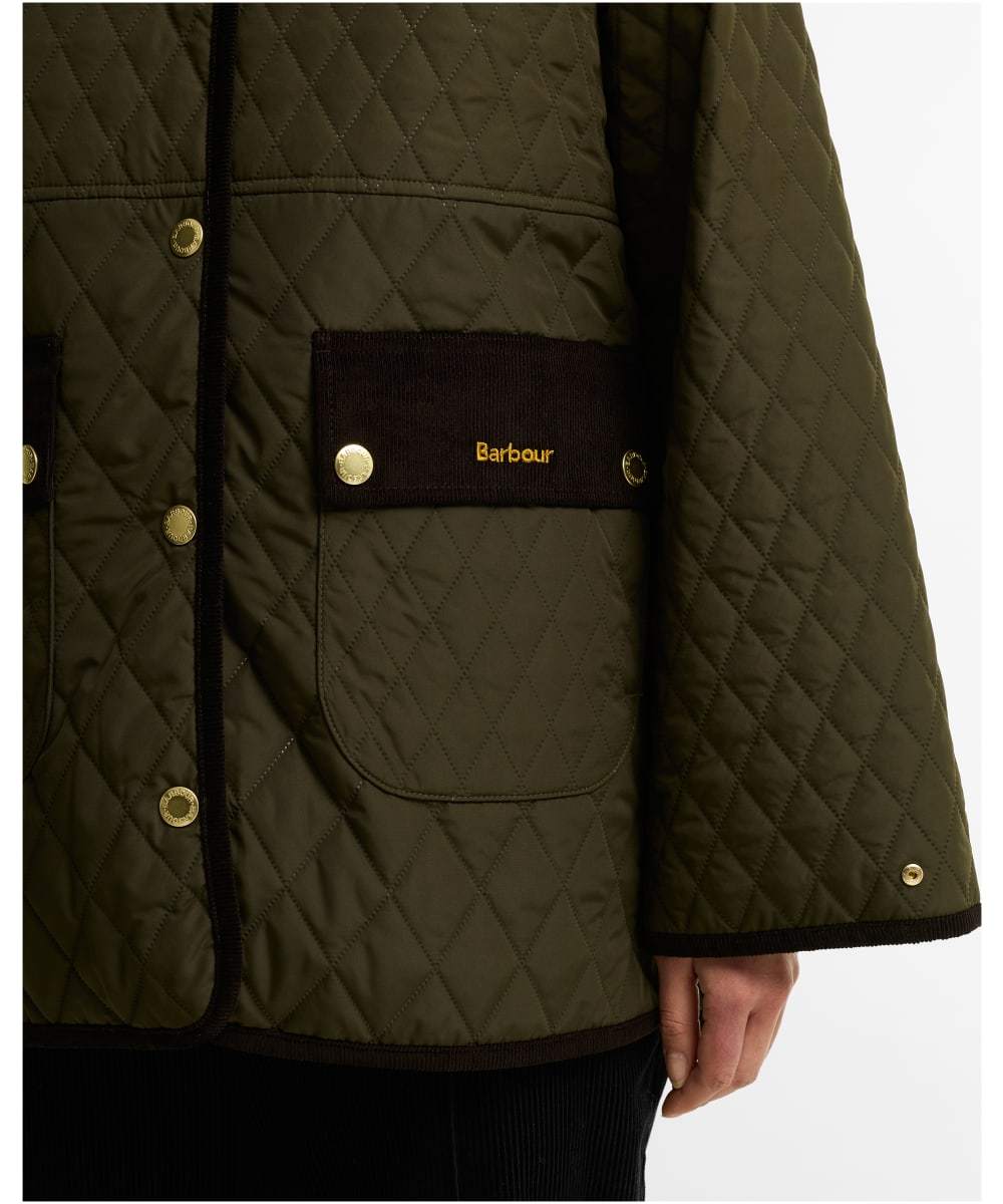 Barbour Whickham Quilted Jacket In Green