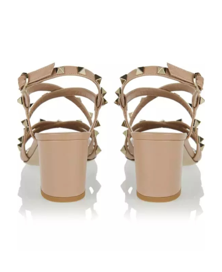 Valentino Open-toed High-heeled Sandals In Nude
