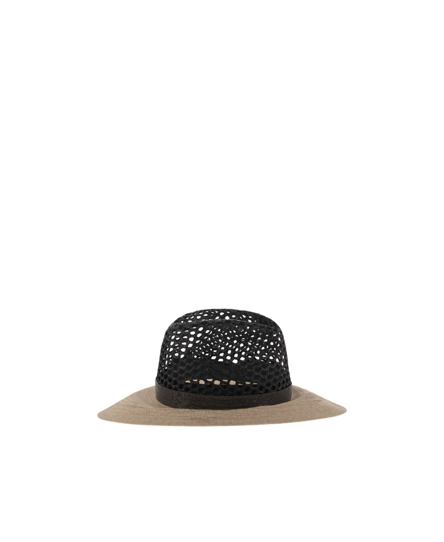 Brunello Cucinelli Perforated-detail Hat In Black