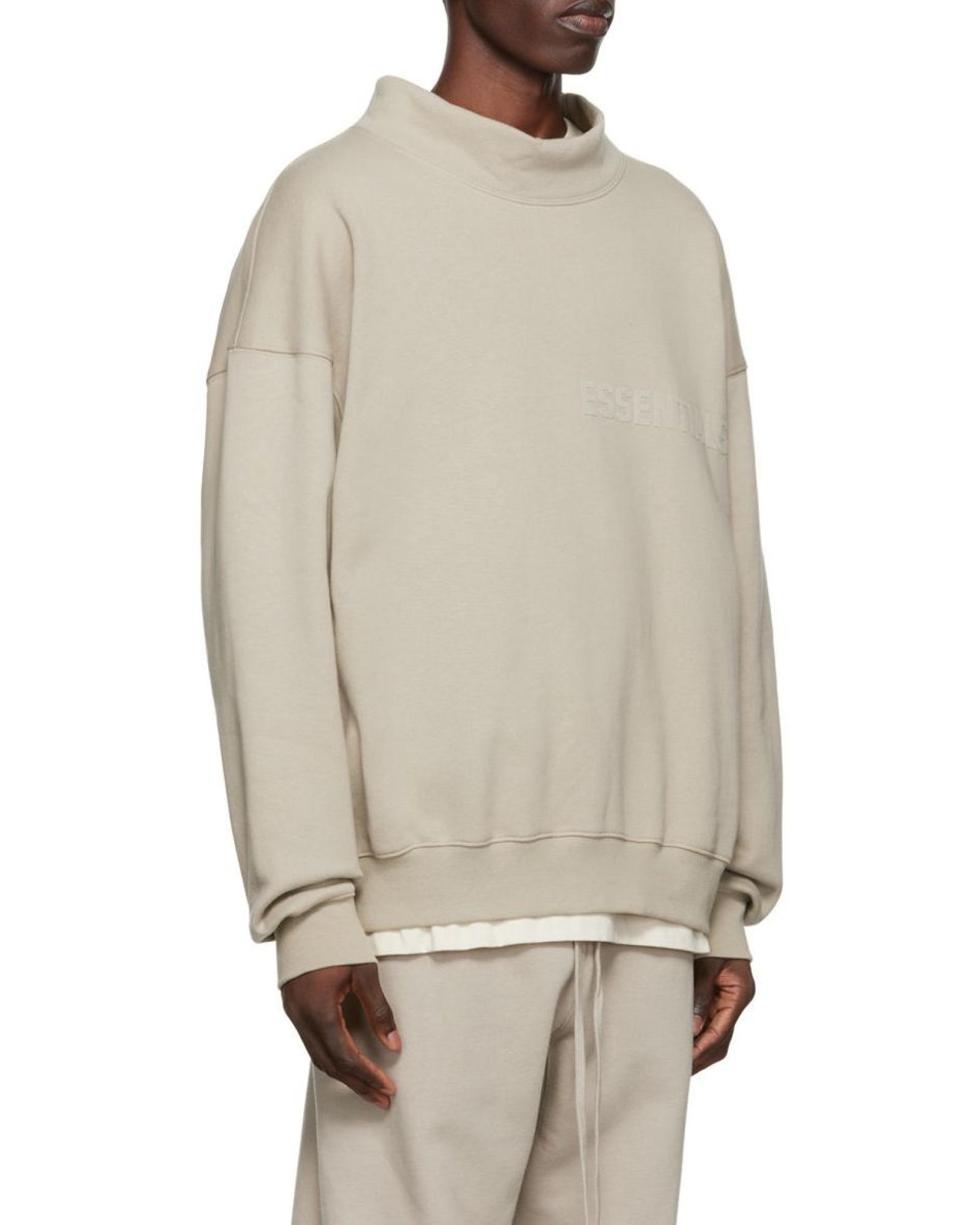 Essentials 3d-logo Sweatshirt In Neutral