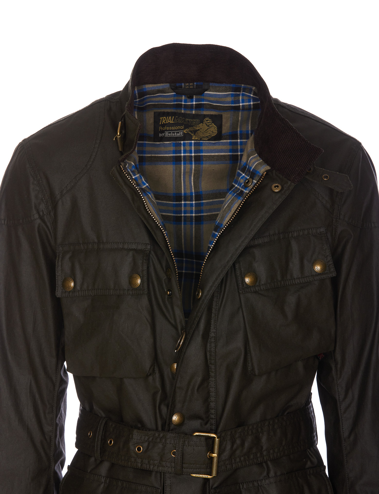 Belstaff Trialmaster Motorcycle Jacket In Green