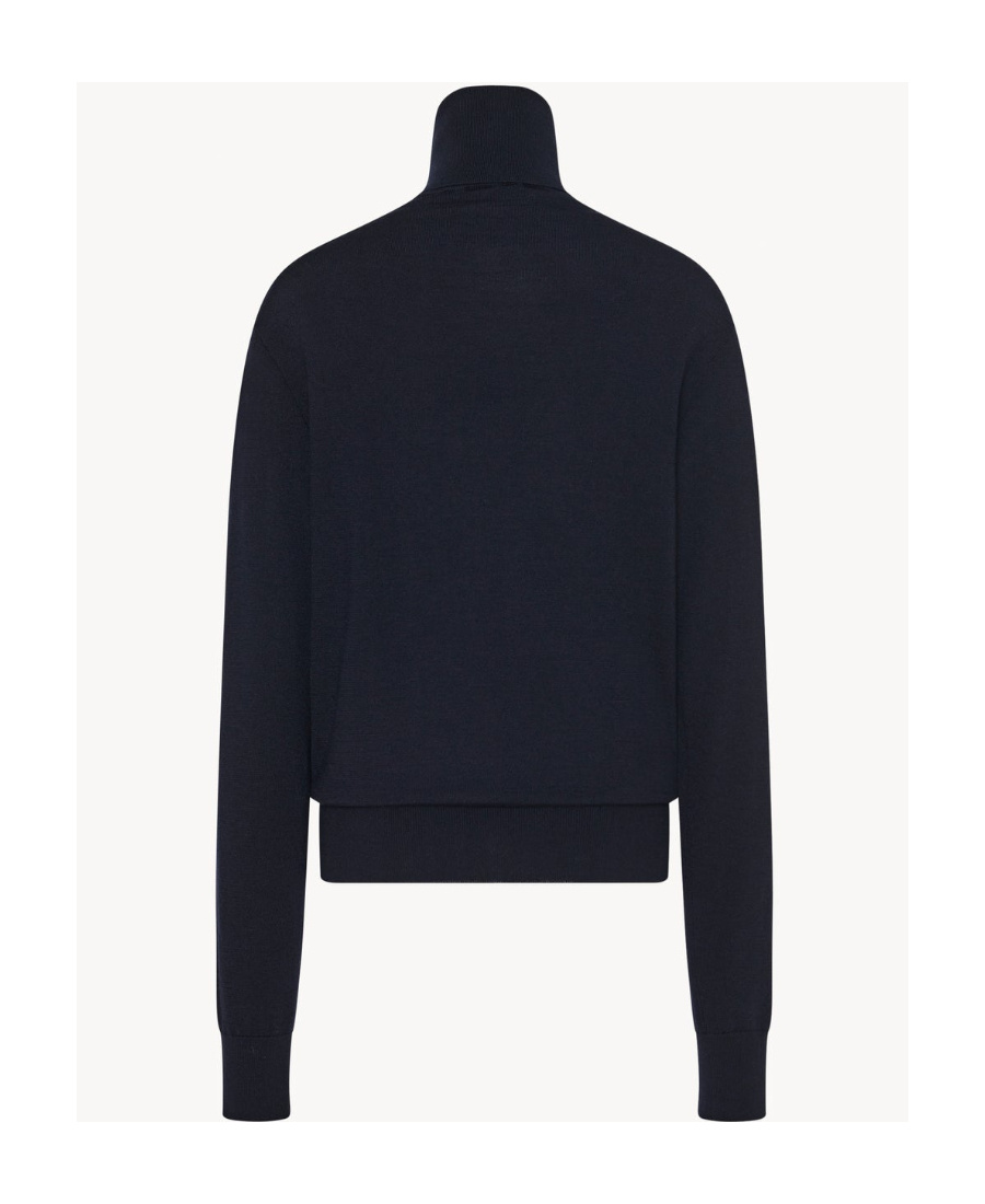 The Row Davos Cashmere Sweater In Blue