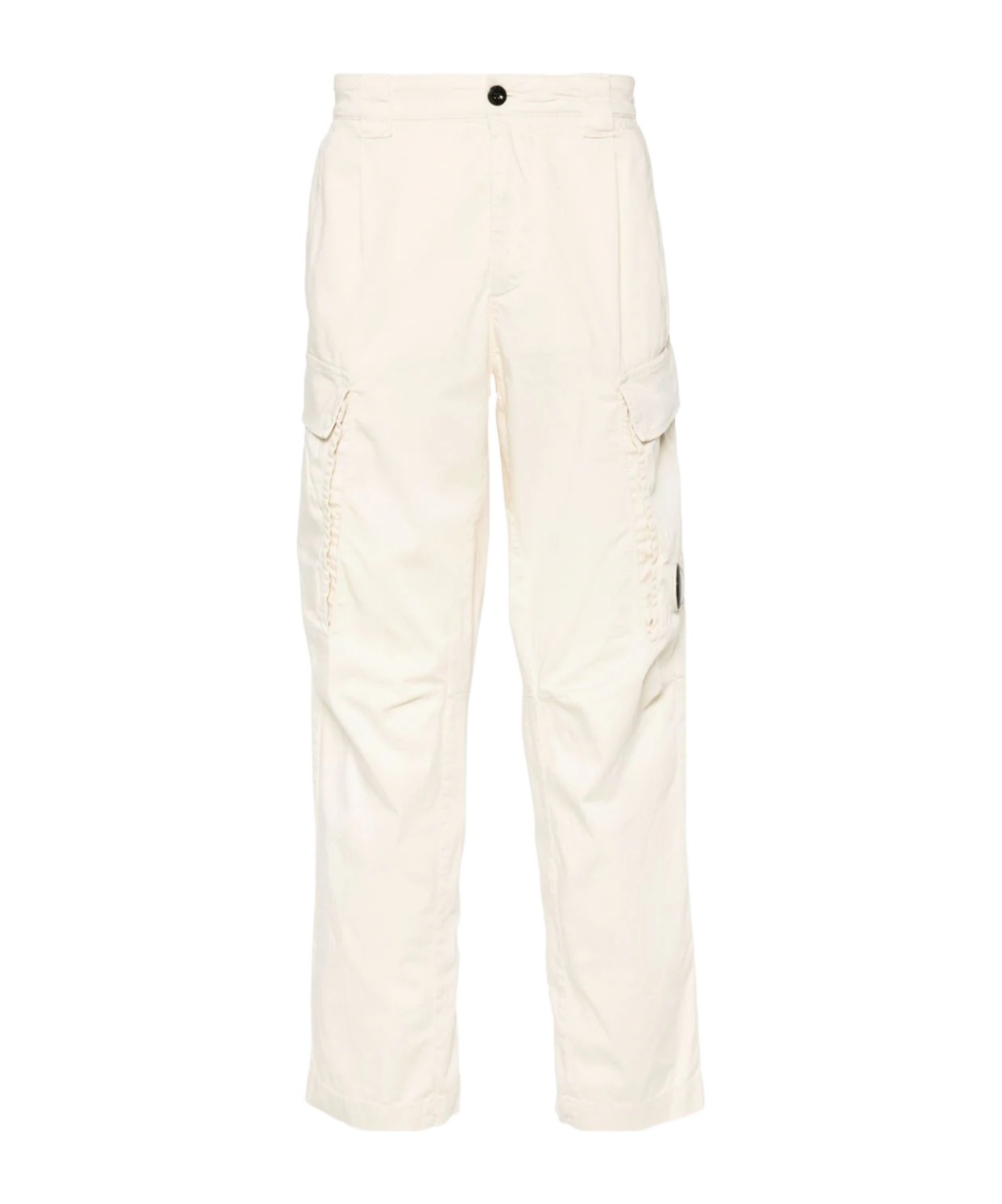 C.p. Company Stretch-cotton Tapered Cargo Trousers In White