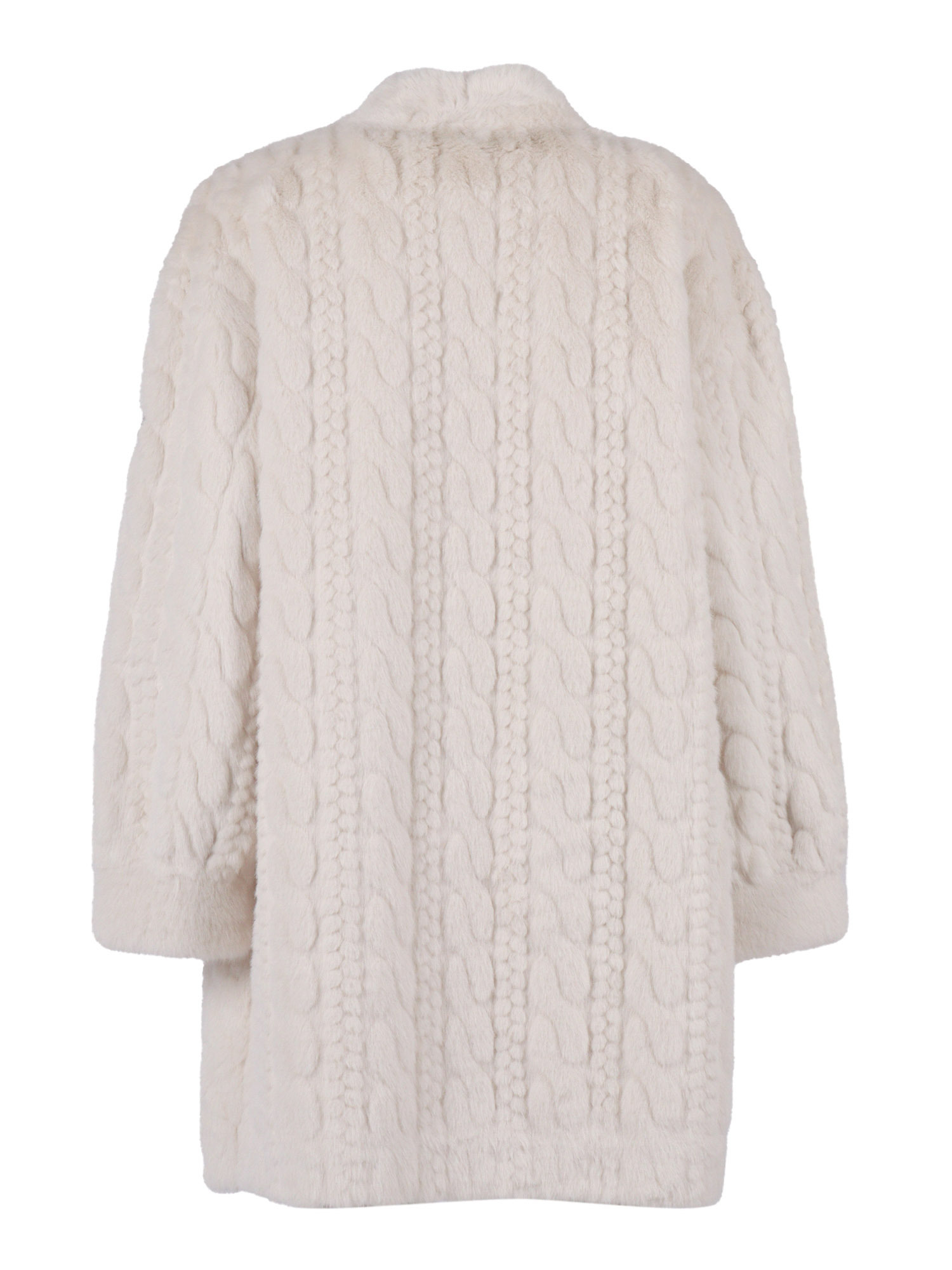 Ermanno Scervino Long-sleeved Knitted Cardigan In Yellow