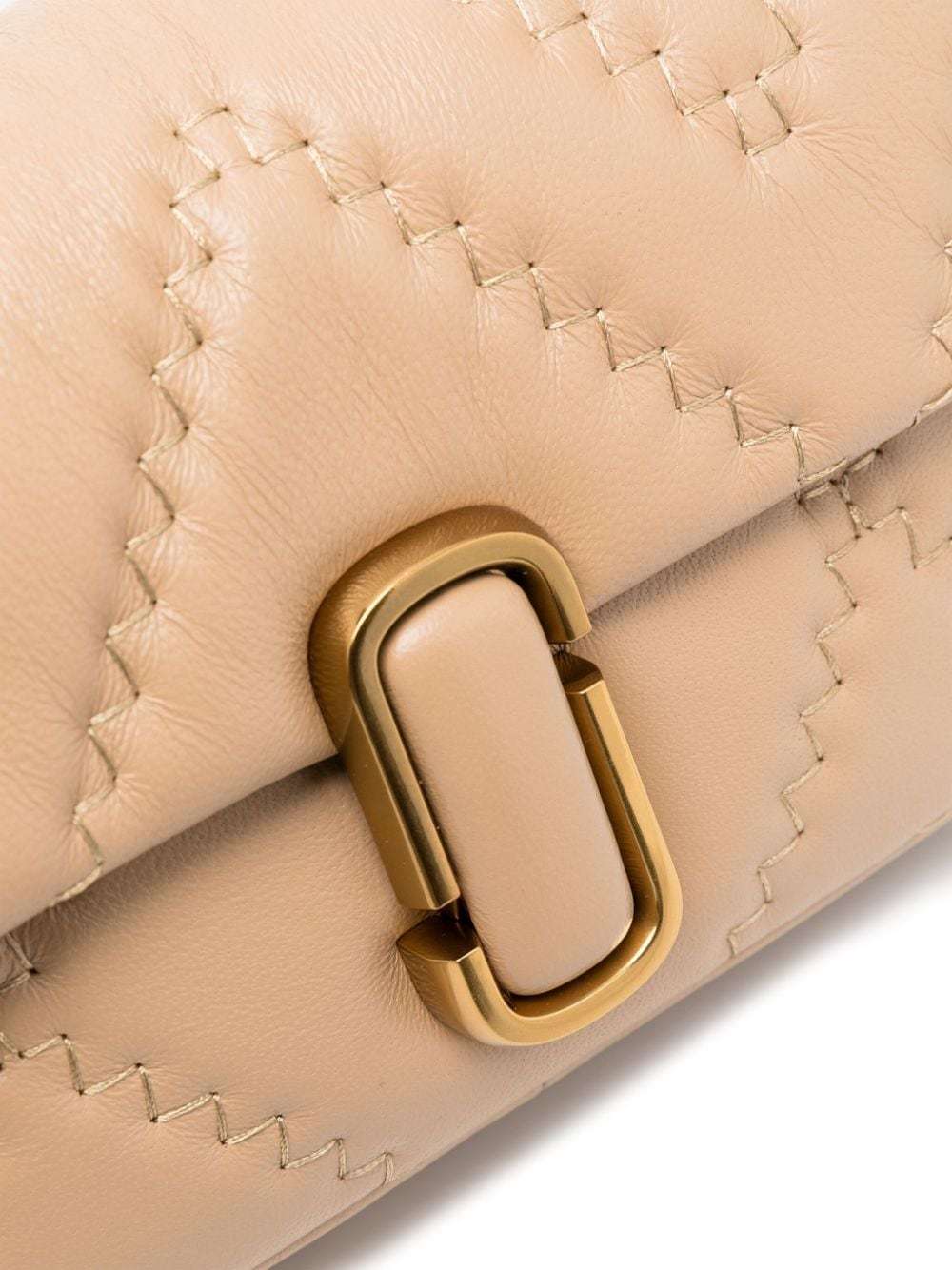 Marc Jacobs Mini The J Marc Quilted Shoulder Bag In Nude