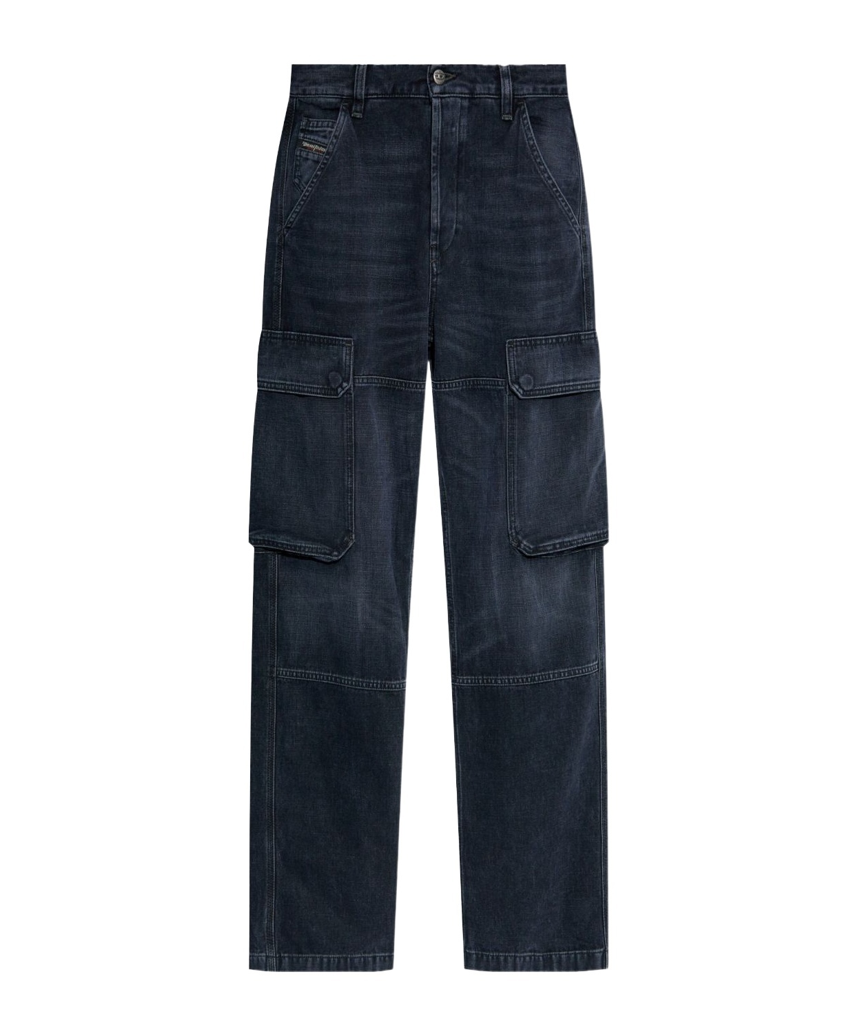 Diesel Navy Blue D-pot-cargo Jeans In Blue