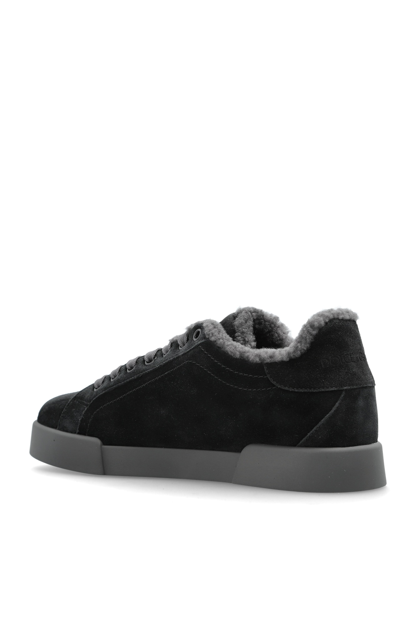 Dolce & Gabbana Lace-up Sneakers In Black
