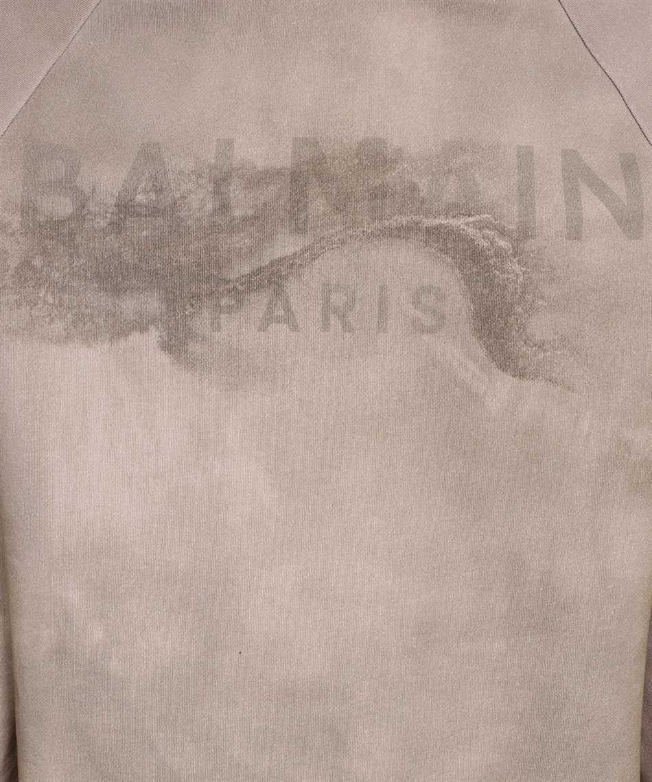 Balmain Logo-print Long-sleeve Sweatshirt In Nude