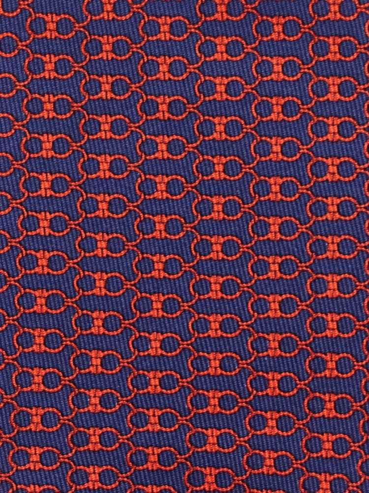 Ferragamo Printed Silk Tie In Red