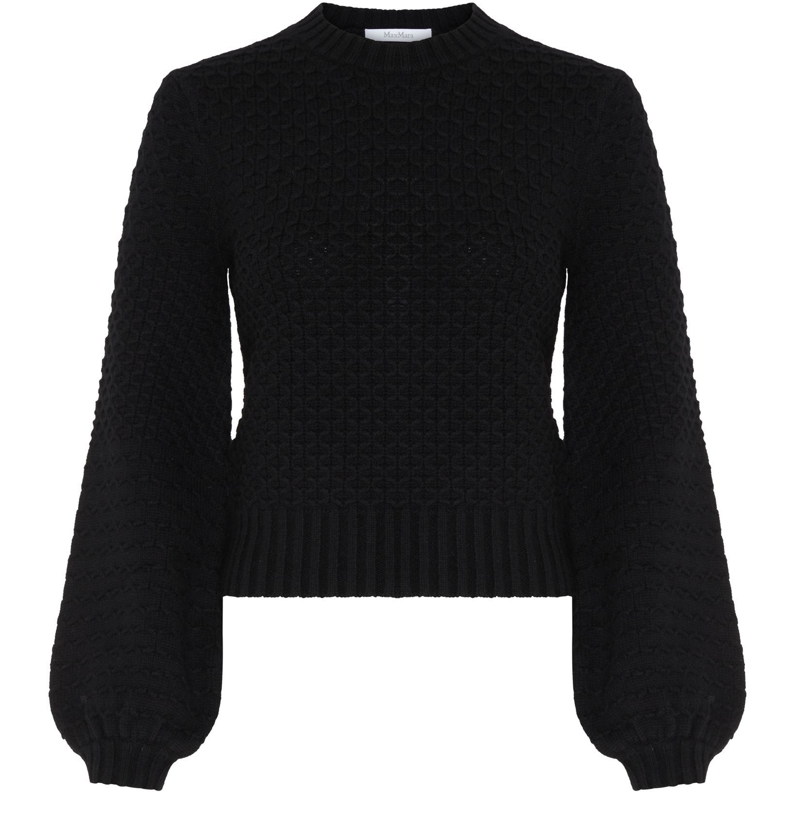 Shop Max Mara Long-sleeved Sweater In Black