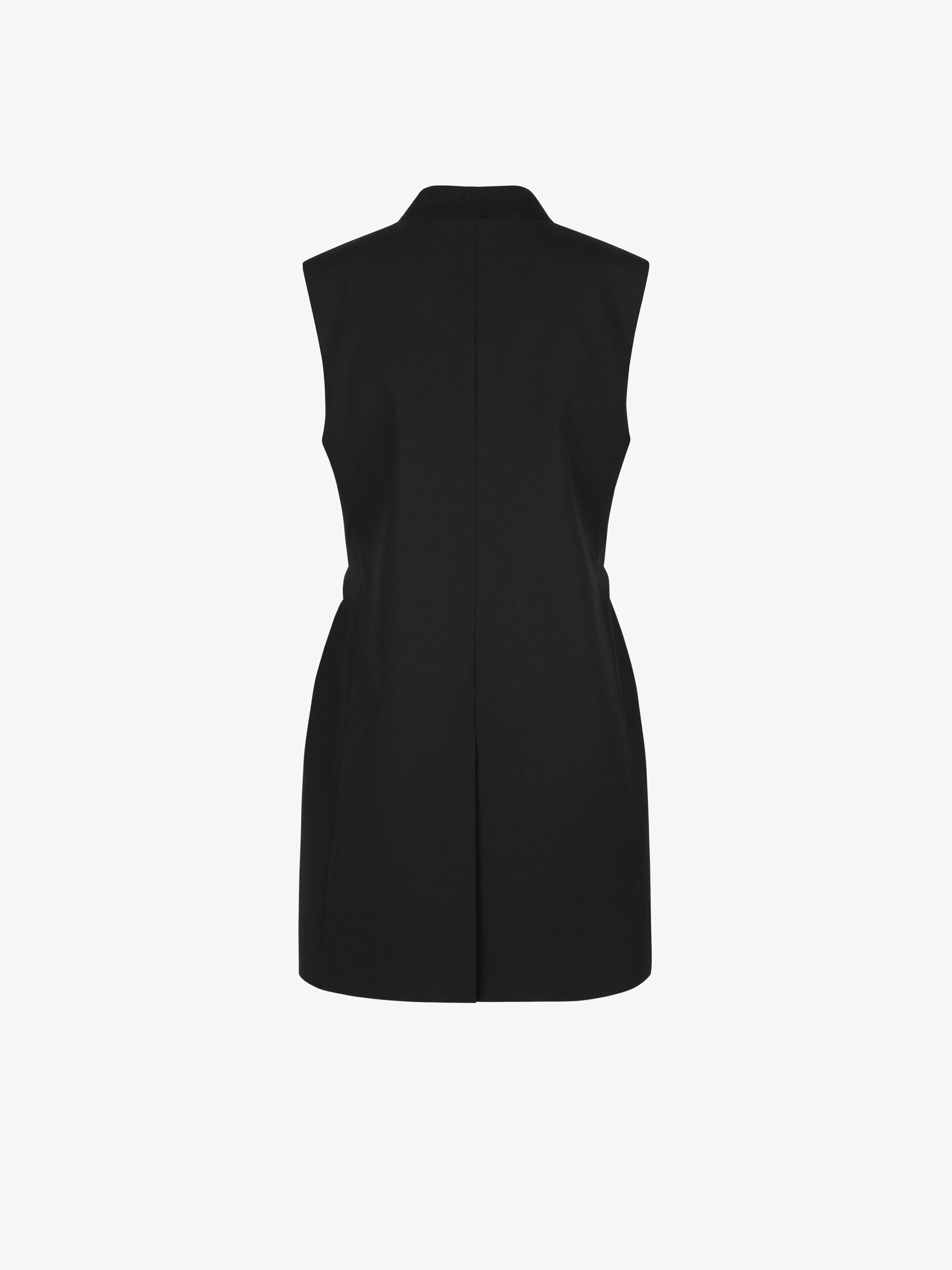 Givenchy Chain-link Belt Vest Jacket In Black