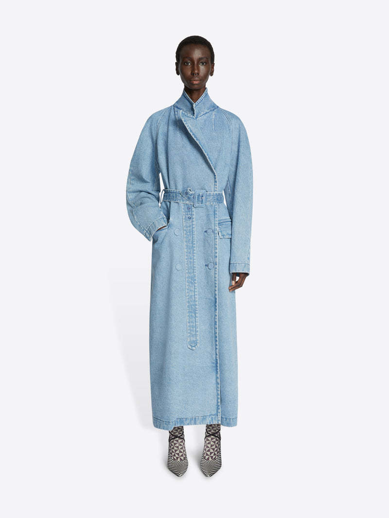 DRIES VAN NOTEN DRIES VAN NOTEN DENIM TRENCH COAT