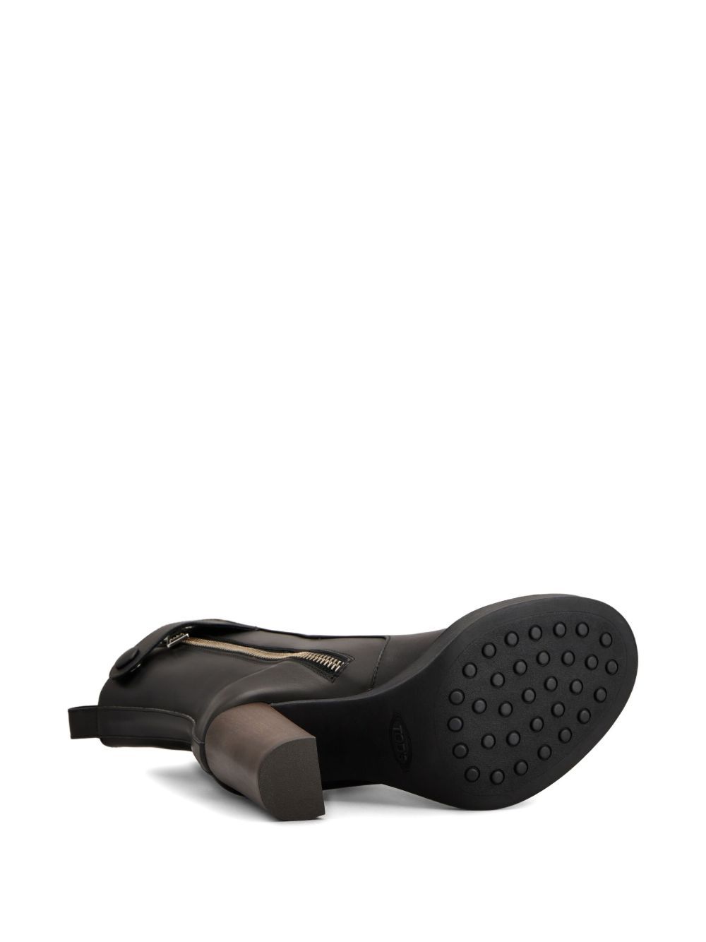 Tod's Zippered Boots In Black