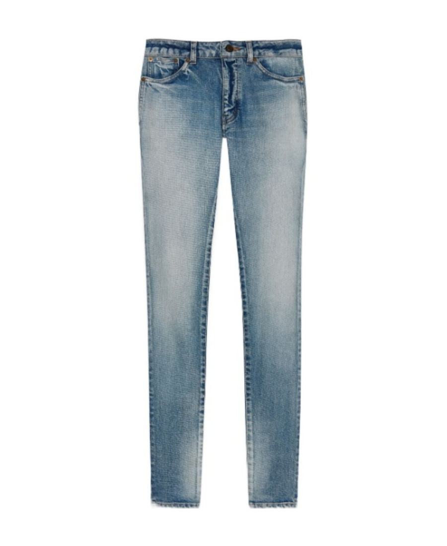 SAINT LAURENT SKINNY FIT LOW RISE JEANS