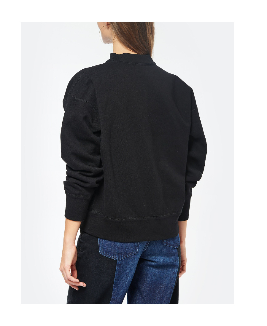 Isabel Marant Étoile Moby Logo-print Sweatshirt In Black