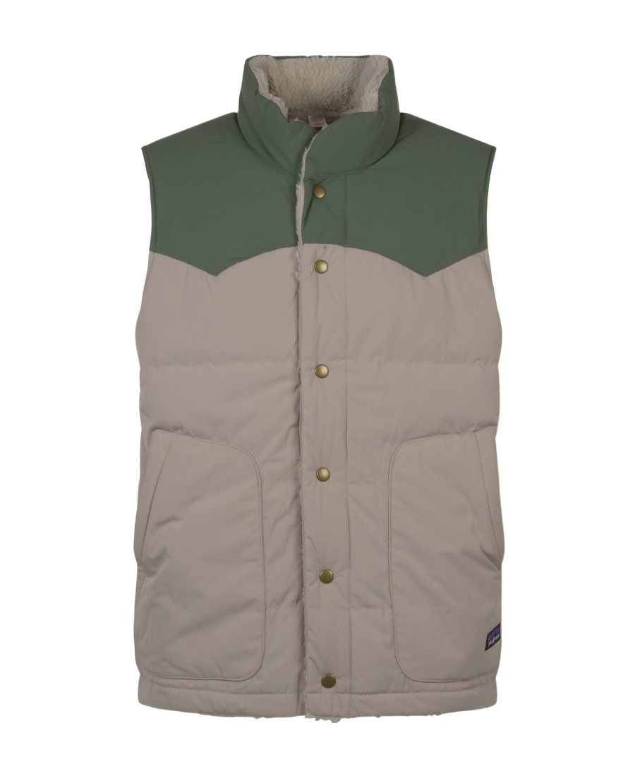 Patagonia Double-sided Vest Down Jacket In Nude