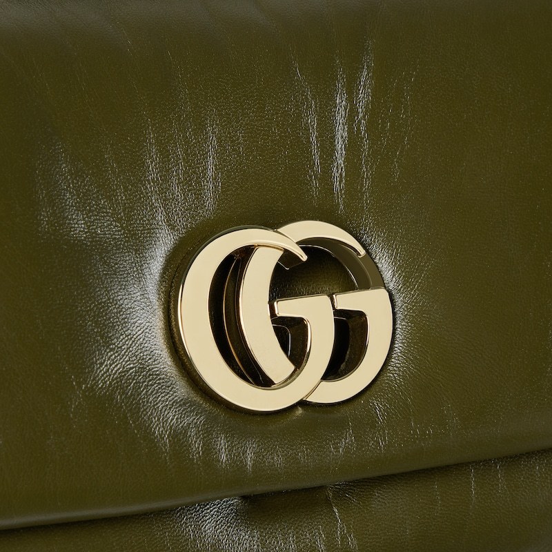 Shop Gucci Gg Milano Mini Top Handle Bag In Green