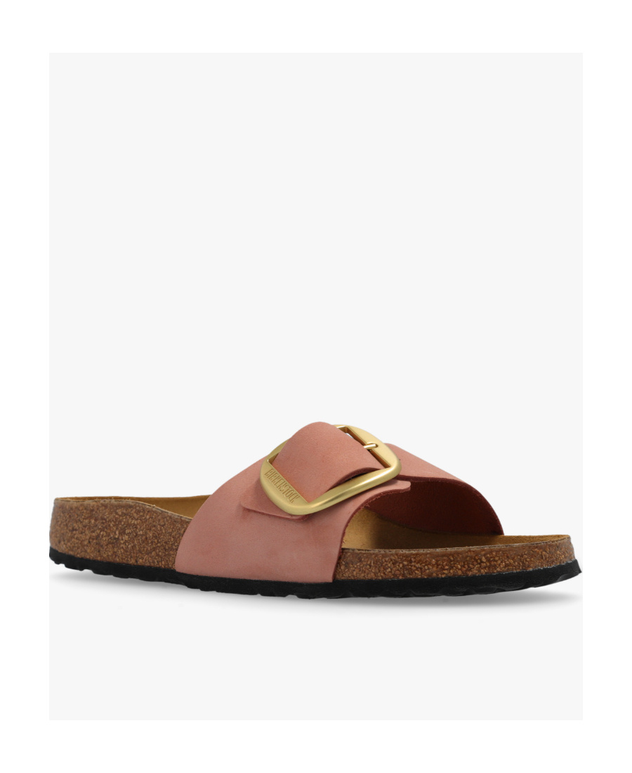 Birkenstock Logo Slippers In Brown