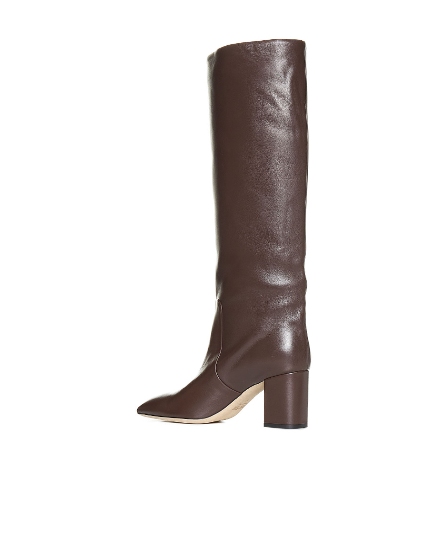 Paris Texas 70mm Leather Knee-high Boots In Brown