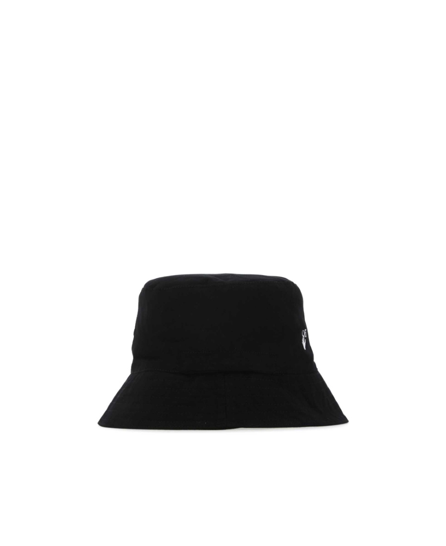 Off-white Swimming Man-logo Bucket Hat In Black