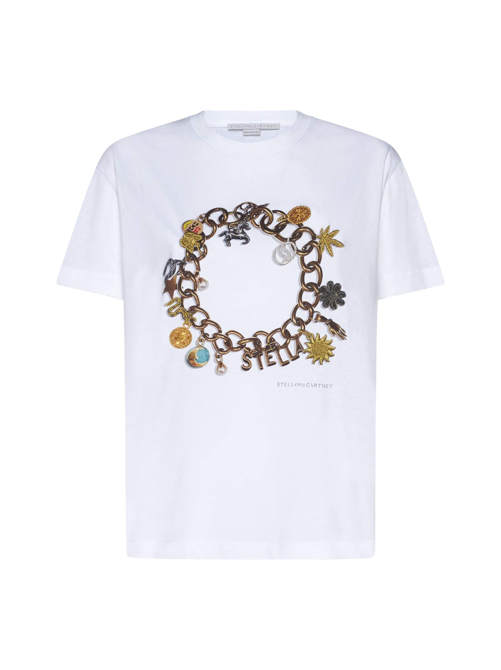 Stella Mccartney Round-necked T-shirt In White