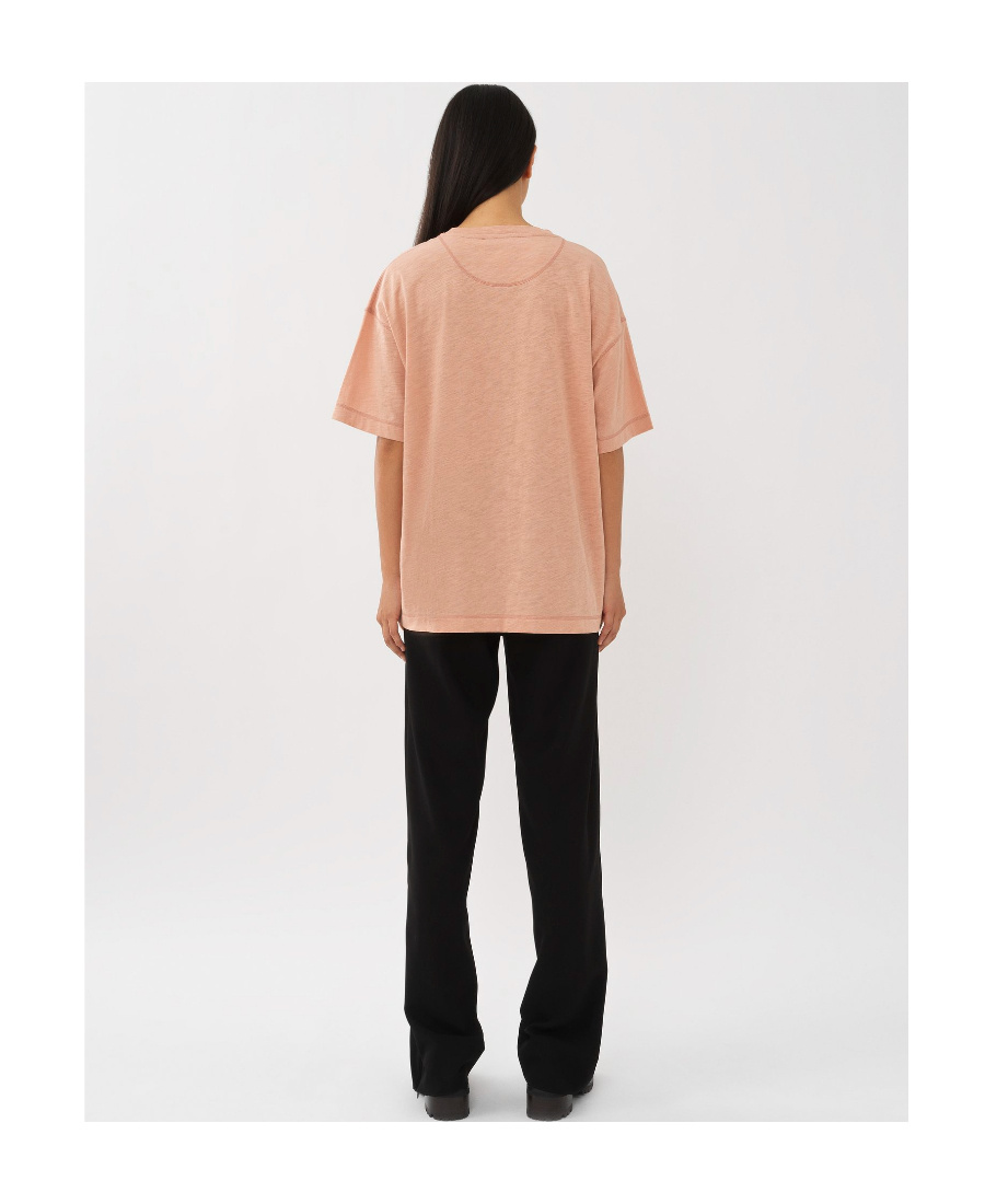 Shop See By Chloé Graphic-print Cotton T-shirt In Nude