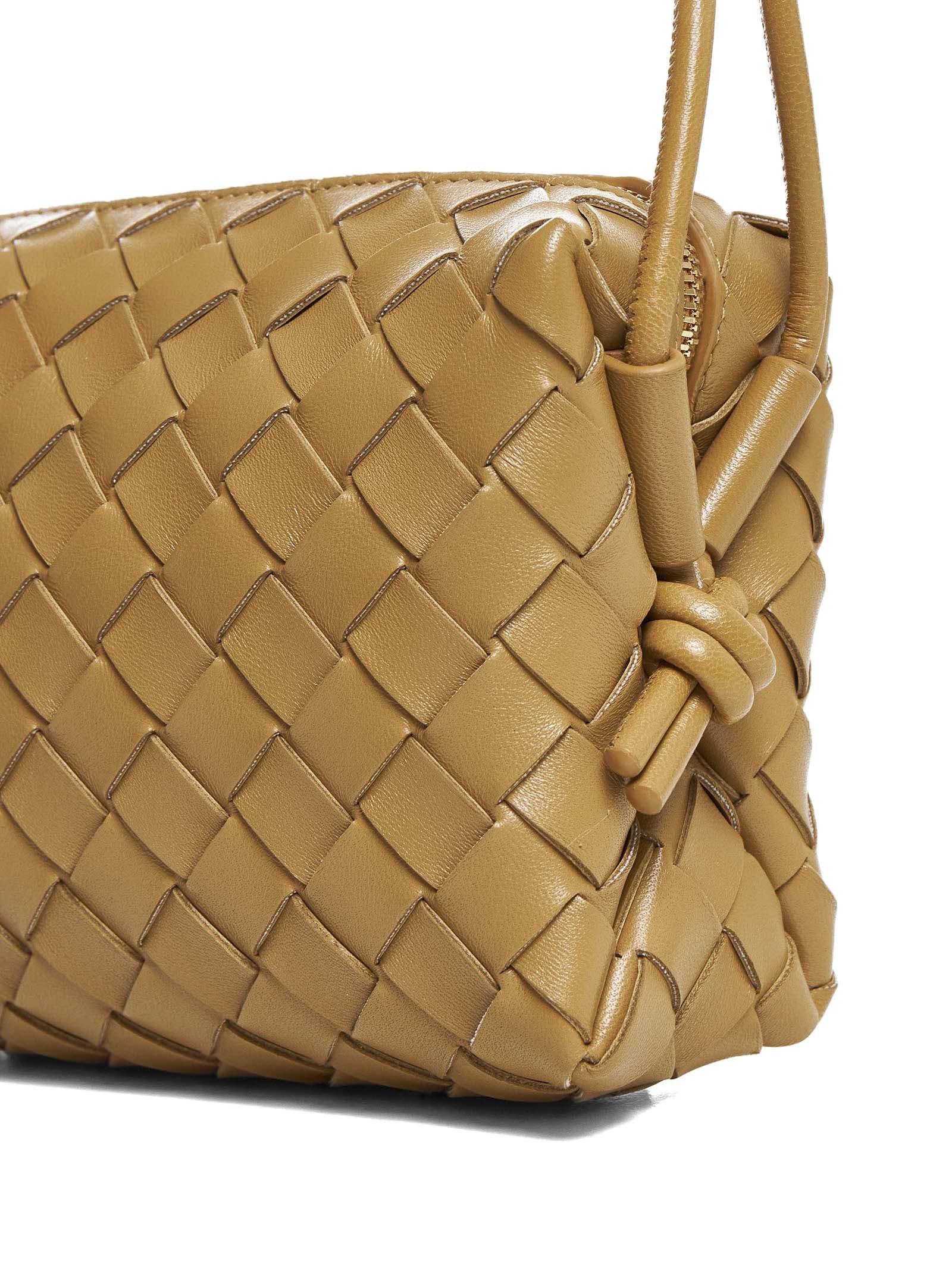 Bottega Veneta Loop Intrecciato Nappa Leather Mini Bag In Brown