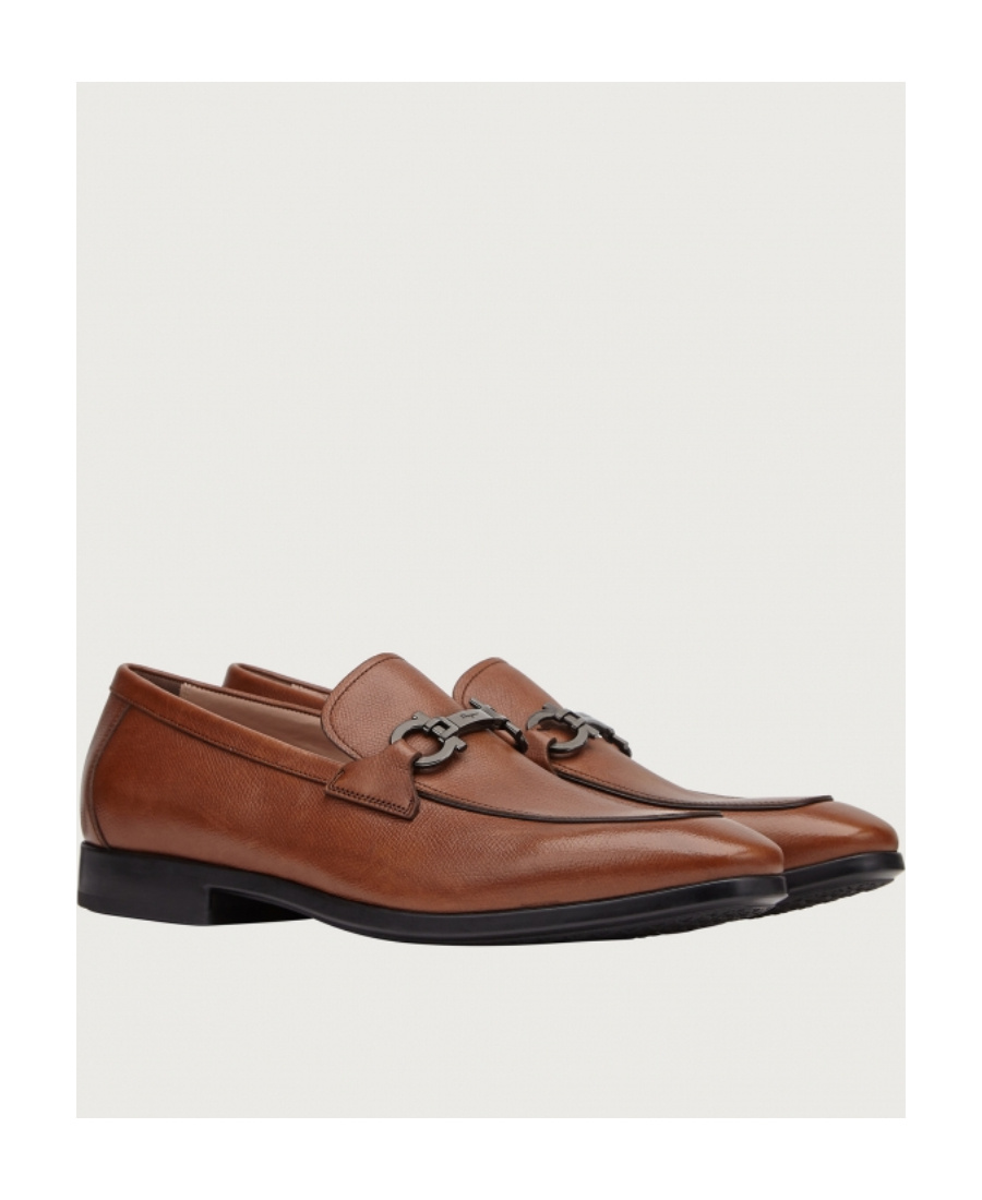 Ferragamo Ree Leather Loafer In Brown
