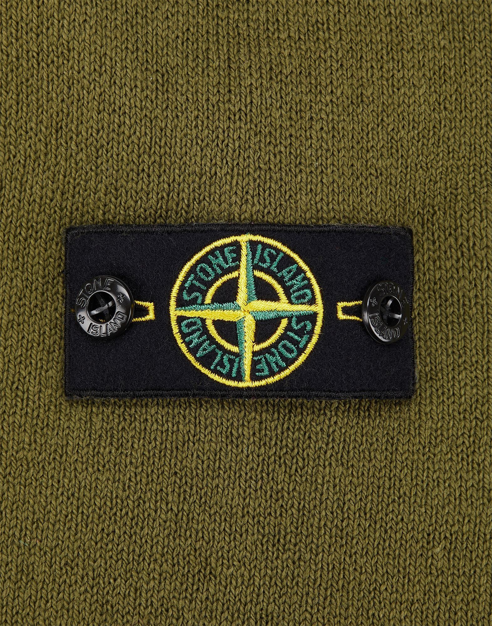 Stone Island Long-sleeved Sweater In Green
