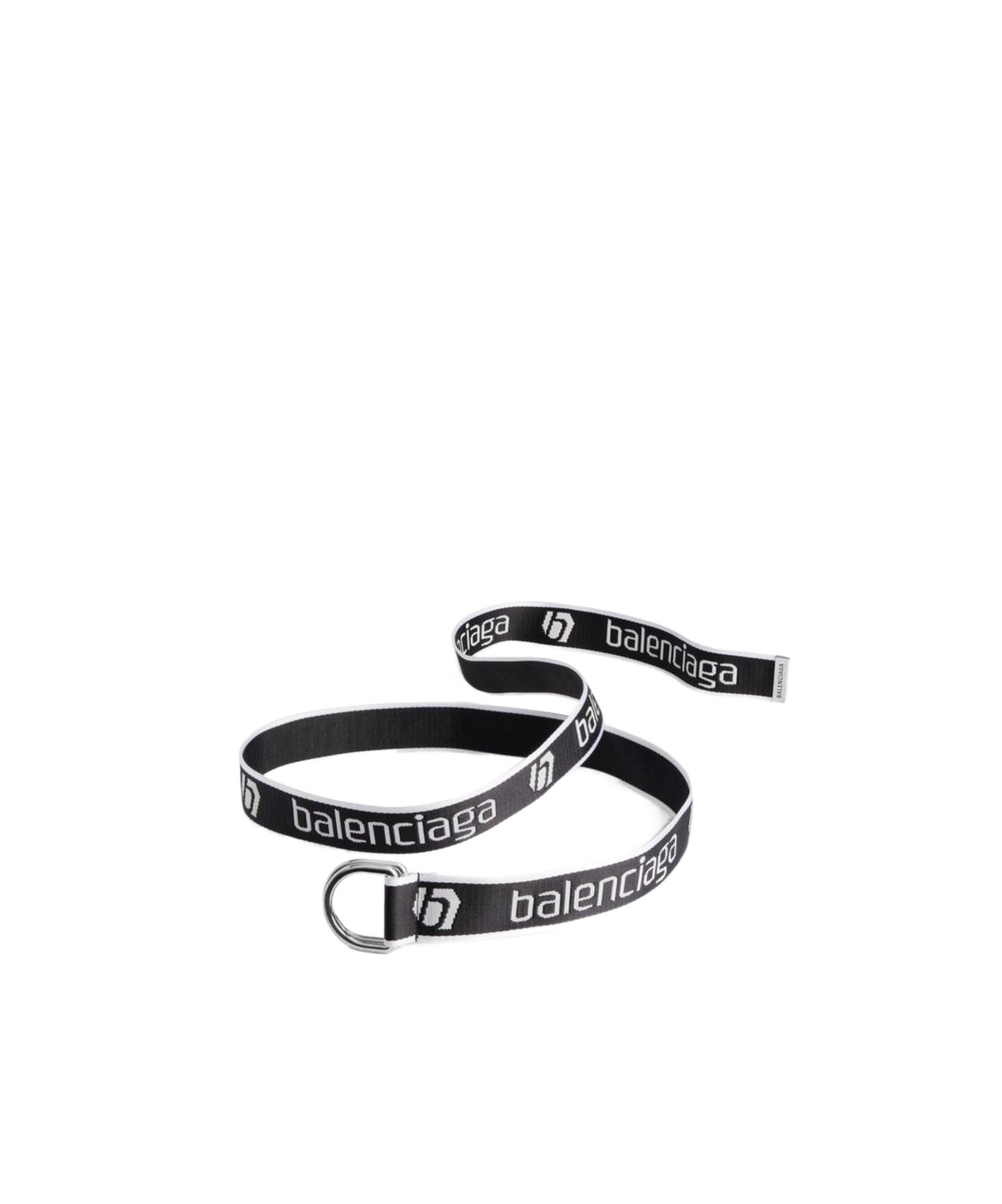 Balenciaga D Ring Belt In Black