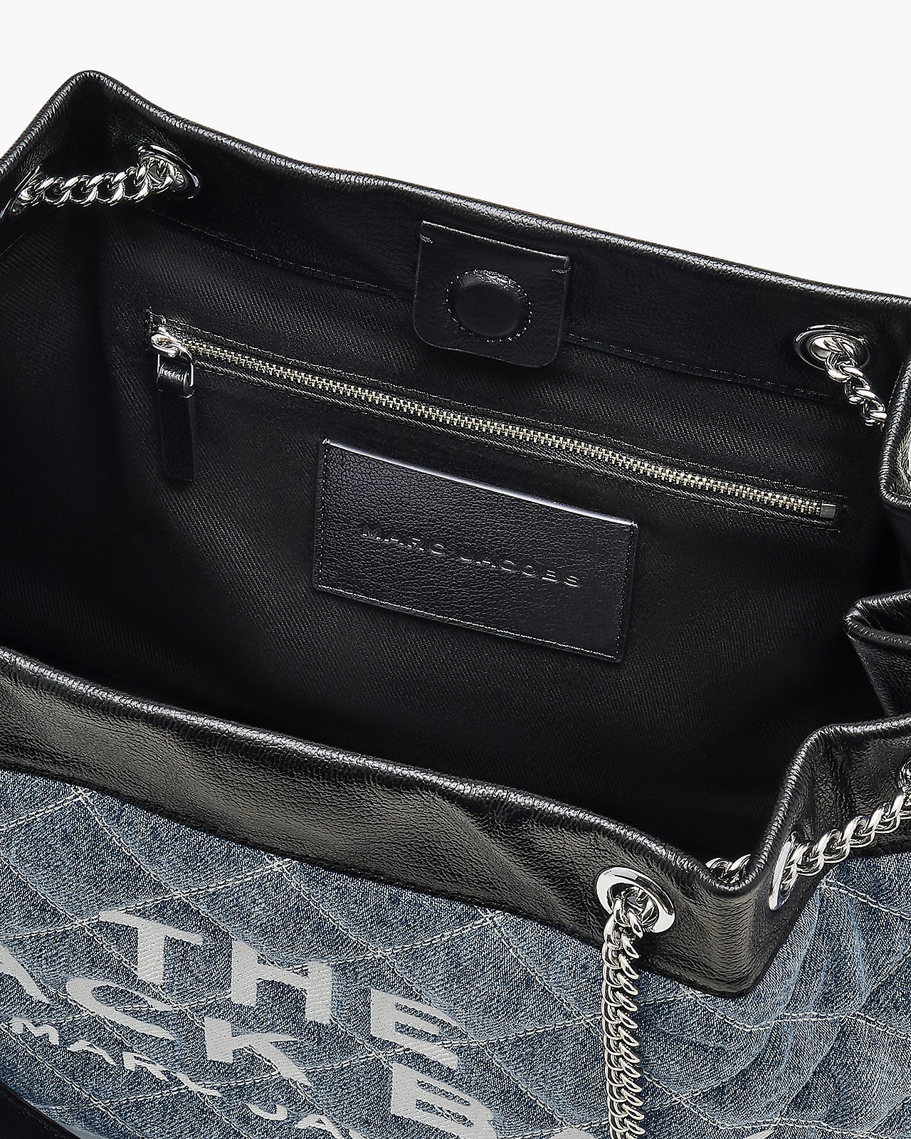 Marc Jacobs The Quilted Denim Large Chain Sack Bag