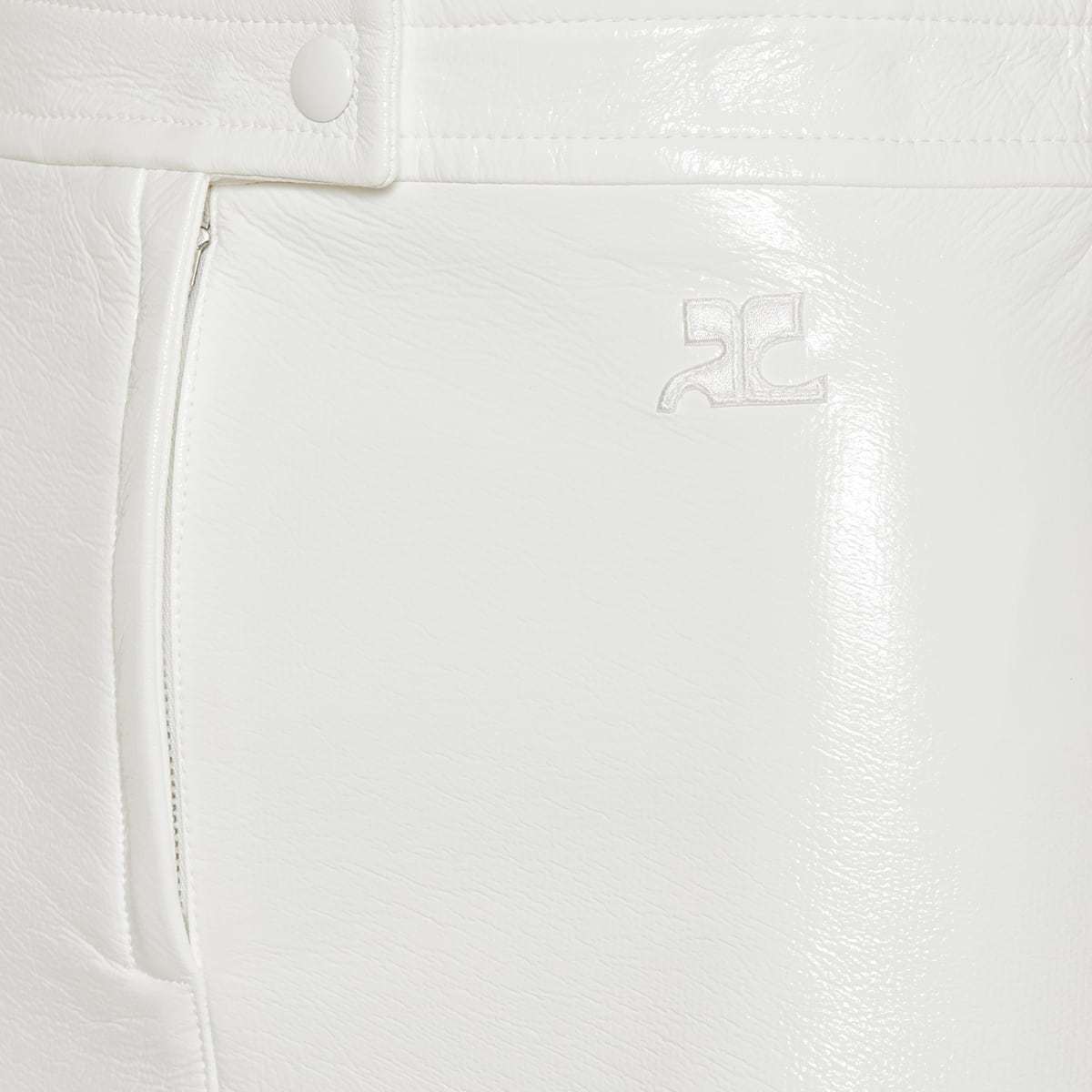 Courrèges A-line Mini Skirt In White