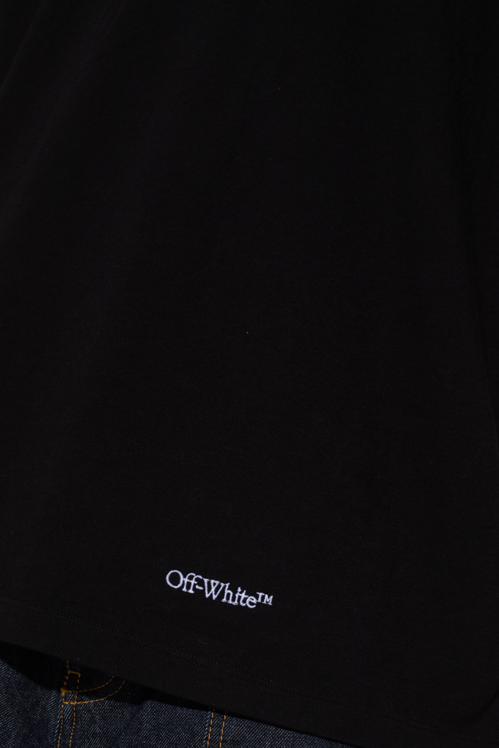 Off-white Scribble Diag Printed T-shirt In Black