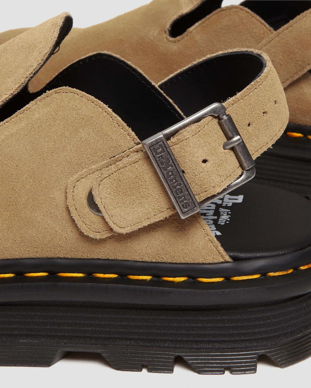 Dr. Martens' Nartilla Suede Sandals In Black
