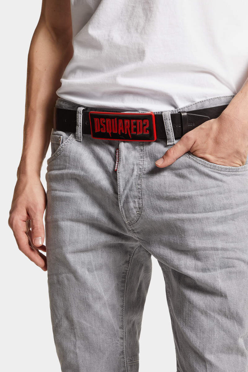 Dsquared2 Slim-fit Cropped Jeans In Gray