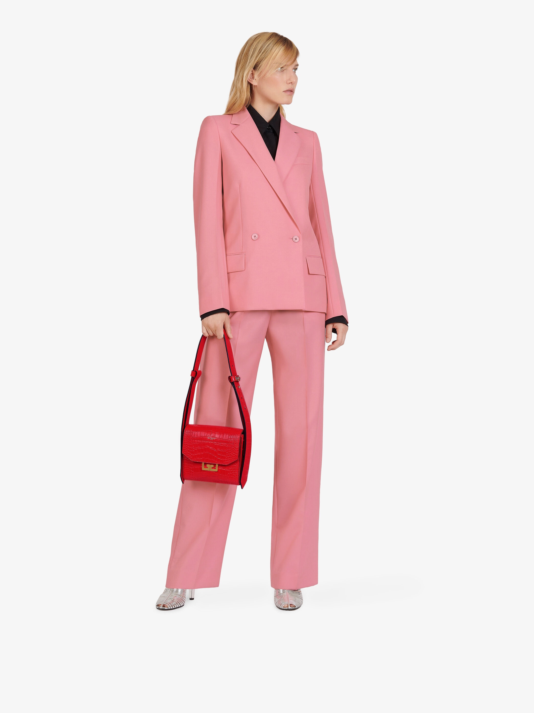 Givenchy Pink Oversized Blazer In Pink