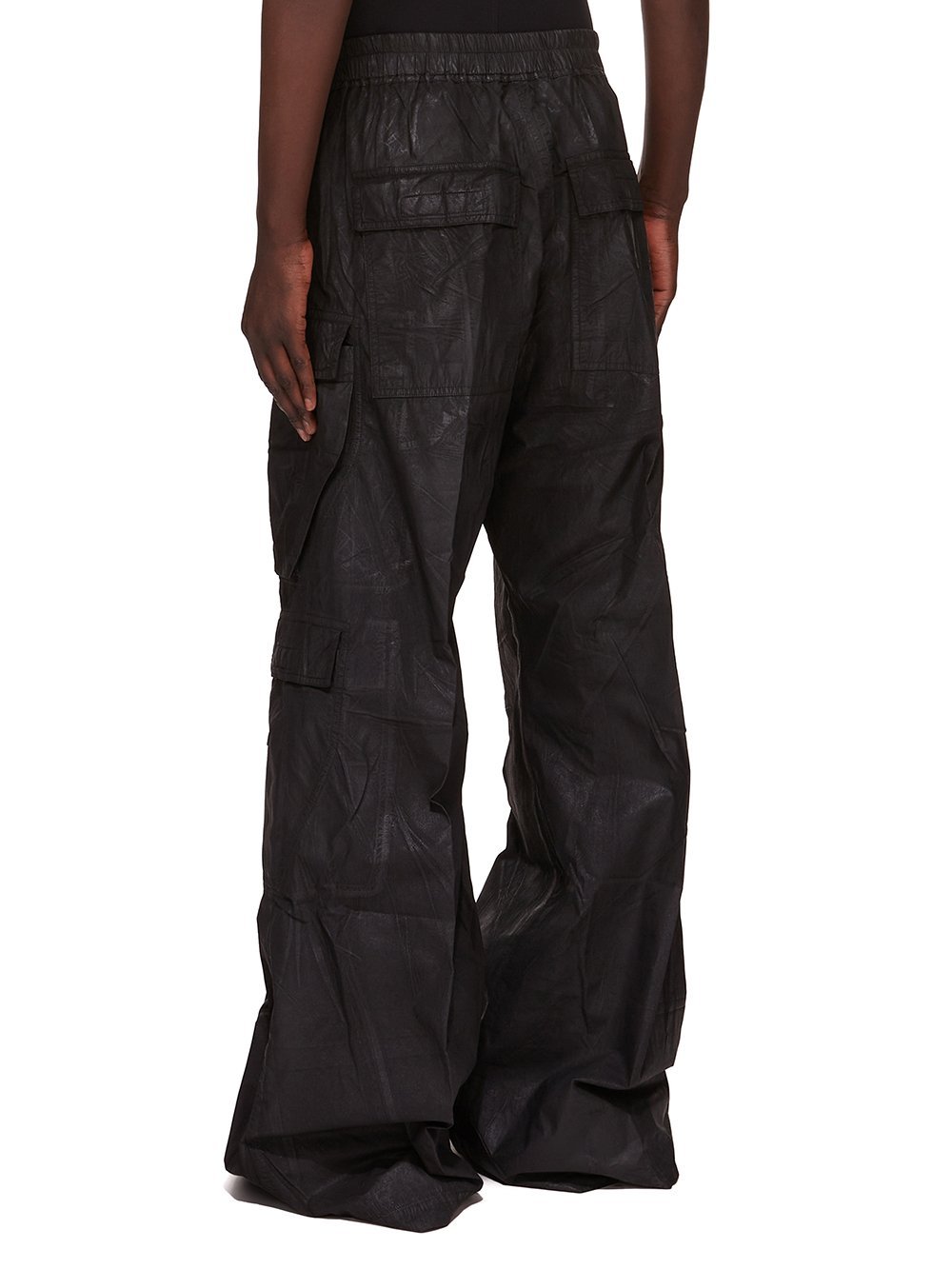 Rick Owens Drkshdw Drawstring Elastic Waist Casual Pants In Black