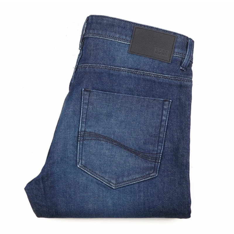 Hugo Boss Button Jeans In Blue