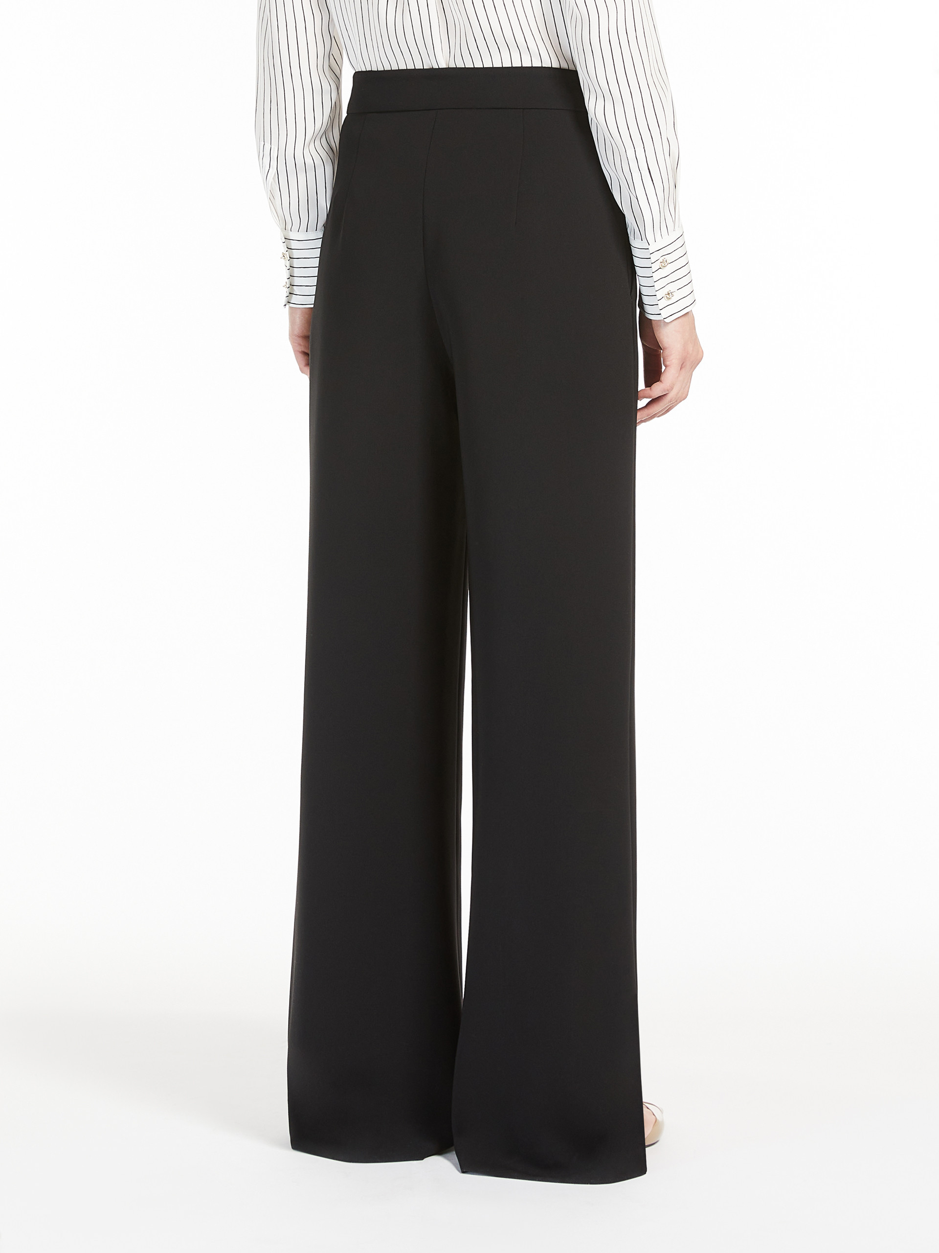 Max Mara Pleated Casual Pants In Black
