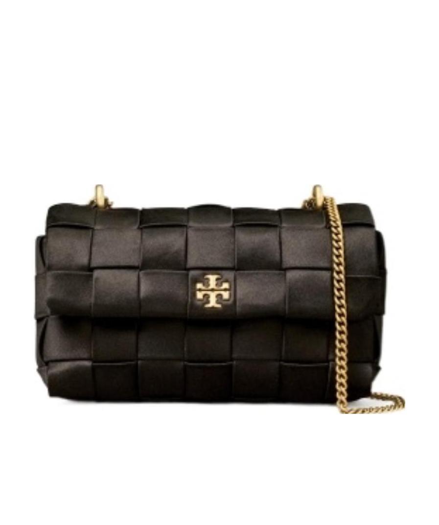 Tory Burch Kira Quilted Leather Crossbody Bag In Black