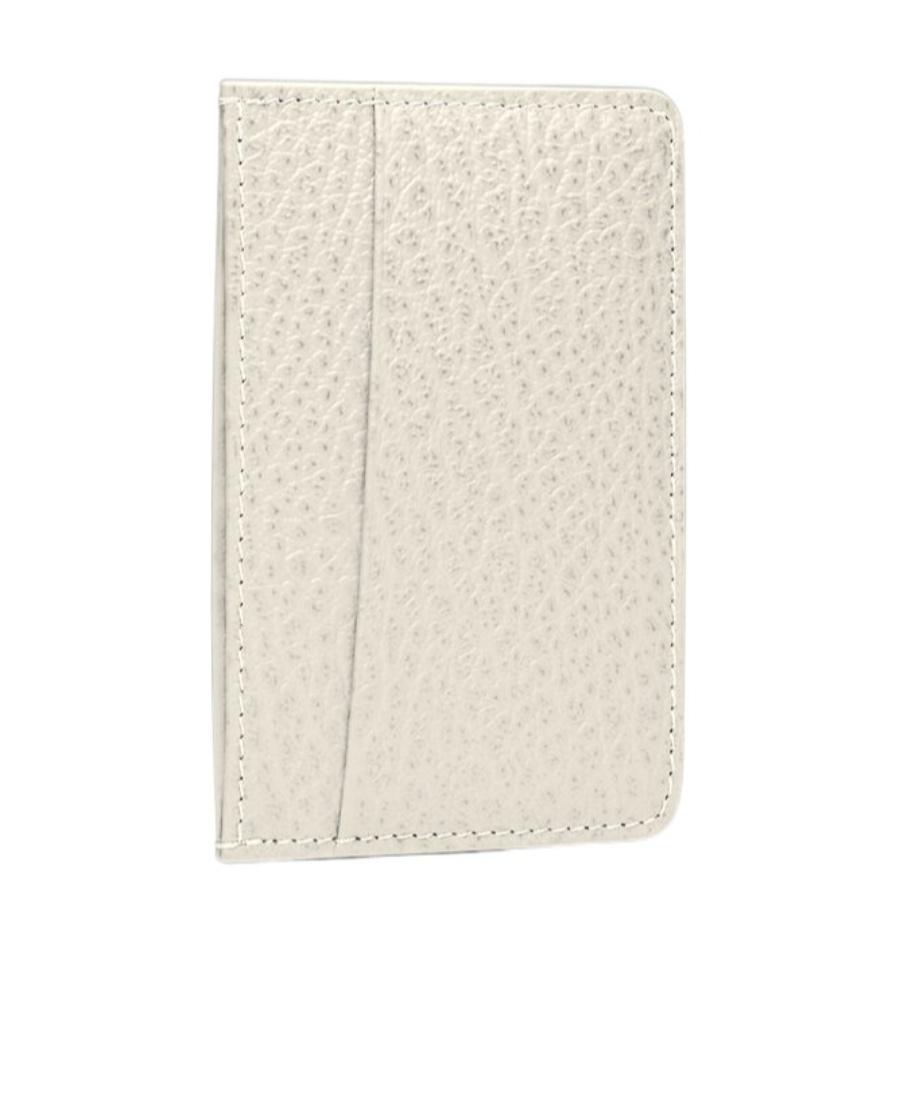 Maison Margiela Four-stitch Logo Leather Cardholder In White