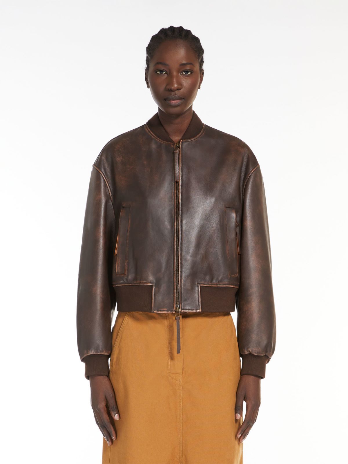 Weekend Max Mara Bomber Jacket In Black
