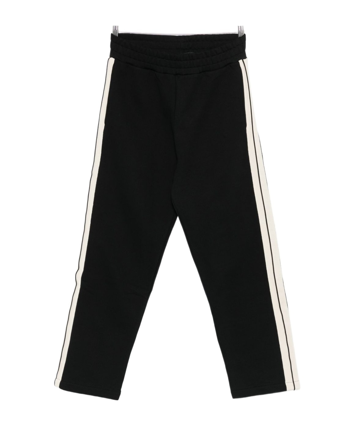 Palm Angels Side-stripe Trousers In Black