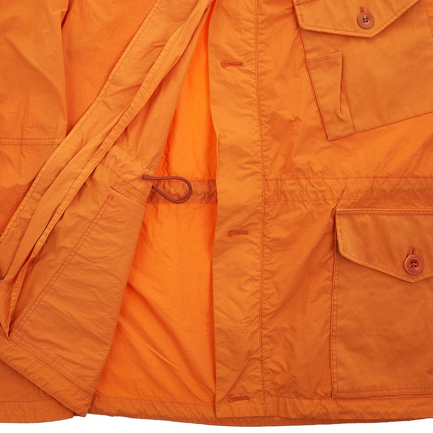 Ten C Long-sleeved Casual Jacket In Orange